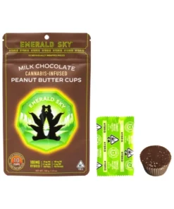 Milk Chocolate Peanut Butter Cups 100mg – Hybrid THC Edible
